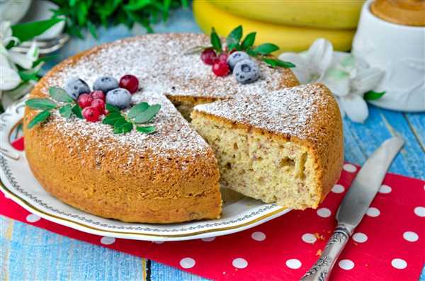 Легкий и вкусный рецепт бананового пирога в мультиварке на любой случай!