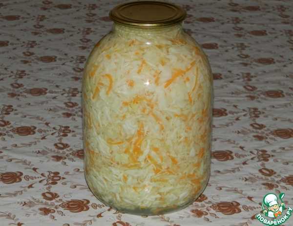 Рецепт приготовления квашеной капусты в банке на 1 литр — вкусное и полезное блюдо!
